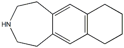 1H,2H,3H,4H,5H,7H,8H,9H,10H-naphtho[2,3-d]azepine 结构式