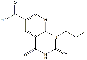 1-isobutyl-2,4-dioxo-1,2,3,4-tetrahydropyrido[2,3-d]pyrimidine-6-carboxylic acid 结构式