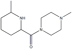 1-methyl-4-[(6-methylpiperidin-2-yl)carbonyl]piperazine 结构式