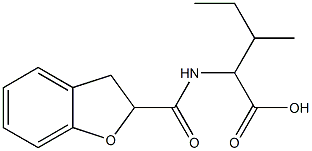 2-(2,3-dihydro-1-benzofuran-2-ylformamido)-3-methylpentanoic acid 结构式