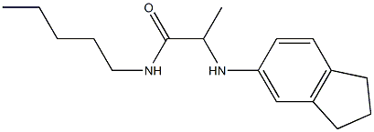 2-(2,3-dihydro-1H-inden-5-ylamino)-N-pentylpropanamide 结构式