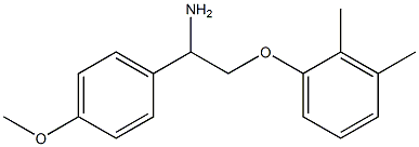 2-(2,3-dimethylphenoxy)-1-(4-methoxyphenyl)ethanamine 结构式