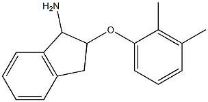 2-(2,3-dimethylphenoxy)-2,3-dihydro-1H-inden-1-ylamine 结构式