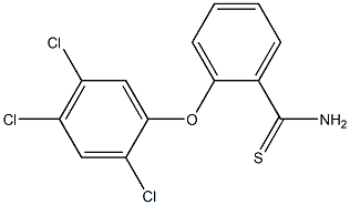 2-(2,4,5-trichlorophenoxy)benzene-1-carbothioamide 结构式