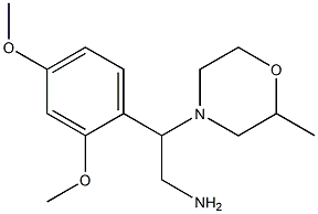 2-(2,4-dimethoxyphenyl)-2-(2-methylmorpholin-4-yl)ethanamine 结构式