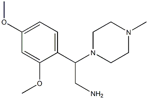 2-(2,4-dimethoxyphenyl)-2-(4-methylpiperazin-1-yl)ethanamine 结构式