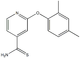 2-(2,4-dimethylphenoxy)pyridine-4-carbothioamide 结构式