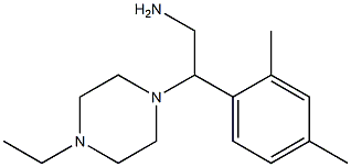 2-(2,4-dimethylphenyl)-2-(4-ethylpiperazin-1-yl)ethanamine 结构式