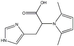 2-(2,5-dimethyl-1H-pyrrol-1-yl)-3-(1H-imidazol-4-yl)propanoic acid 结构式