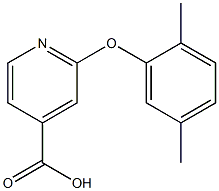 2-(2,5-dimethylphenoxy)pyridine-4-carboxylic acid 结构式