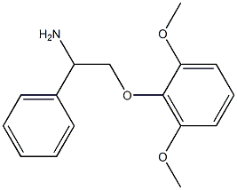 2-(2,6-dimethoxyphenoxy)-1-phenylethanamine 结构式