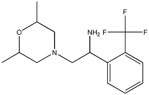 2-(2,6-dimethylmorpholin-4-yl)-1-[2-(trifluoromethyl)phenyl]ethan-1-amine 结构式