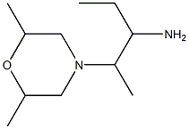 2-(2,6-dimethylmorpholin-4-yl)-1-ethylpropylamine 结构式