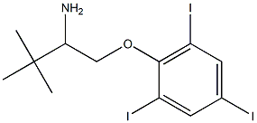 2-(2-amino-3,3-dimethylbutoxy)-1,3,5-triiodobenzene 结构式