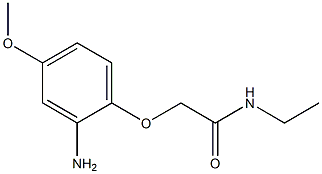 2-(2-amino-4-methoxyphenoxy)-N-ethylacetamide 结构式