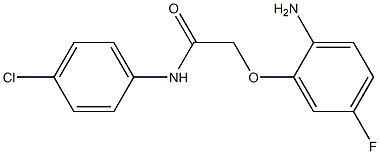 2-(2-amino-5-fluorophenoxy)-N-(4-chlorophenyl)acetamide 结构式