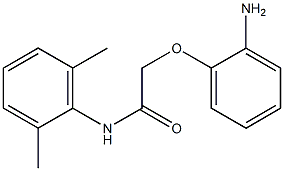 2-(2-aminophenoxy)-N-(2,6-dimethylphenyl)acetamide 结构式