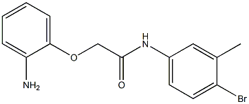2-(2-aminophenoxy)-N-(4-bromo-3-methylphenyl)acetamide 结构式