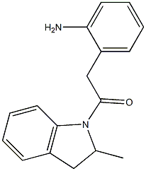 2-(2-aminophenyl)-1-(2-methyl-2,3-dihydro-1H-indol-1-yl)ethan-1-one 结构式