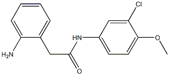 2-(2-aminophenyl)-N-(3-chloro-4-methoxyphenyl)acetamide 结构式