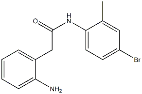 2-(2-aminophenyl)-N-(4-bromo-2-methylphenyl)acetamide 结构式