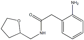 2-(2-aminophenyl)-N-(tetrahydrofuran-2-ylmethyl)acetamide 结构式