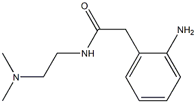 2-(2-aminophenyl)-N-[2-(dimethylamino)ethyl]acetamide 结构式