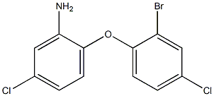 2-(2-bromo-4-chlorophenoxy)-5-chloroaniline 结构式
