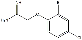 2-(2-bromo-4-chlorophenoxy)ethanimidamide 结构式