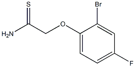 2-(2-bromo-4-fluorophenoxy)ethanethioamide 结构式