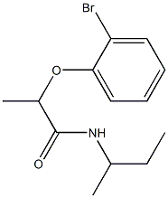 2-(2-bromophenoxy)-N-(butan-2-yl)propanamide 结构式