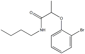 2-(2-bromophenoxy)-N-butylpropanamide 结构式