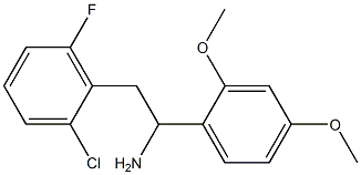 2-(2-chloro-6-fluorophenyl)-1-(2,4-dimethoxyphenyl)ethan-1-amine 结构式