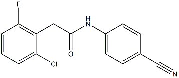 2-(2-chloro-6-fluorophenyl)-N-(4-cyanophenyl)acetamide 结构式
