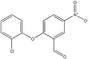 2-(2-chlorophenoxy)-5-nitrobenzaldehyde 结构式
