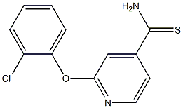 2-(2-chlorophenoxy)pyridine-4-carbothioamide 结构式