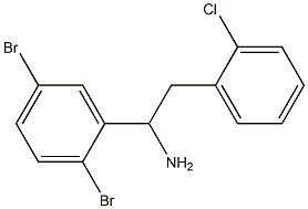 2-(2-chlorophenyl)-1-(2,5-dibromophenyl)ethan-1-amine 结构式
