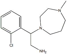 2-(2-chlorophenyl)-2-(4-methyl-1,4-diazepan-1-yl)ethan-1-amine 结构式