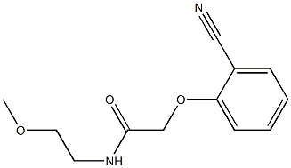 2-(2-cyanophenoxy)-N-(2-methoxyethyl)acetamide 结构式