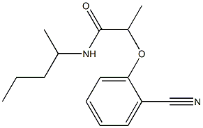 2-(2-cyanophenoxy)-N-(pentan-2-yl)propanamide 结构式