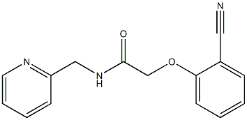 2-(2-cyanophenoxy)-N-(pyridin-2-ylmethyl)acetamide 结构式