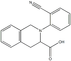 2-(2-cyanophenyl)-1,2,3,4-tetrahydroisoquinoline-3-carboxylic acid 结构式