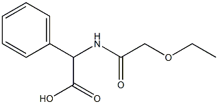 2-(2-ethoxyacetamido)-2-phenylacetic acid 结构式