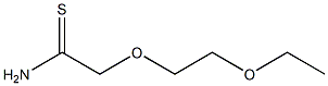 2-(2-ethoxyethoxy)ethanethioamide 结构式