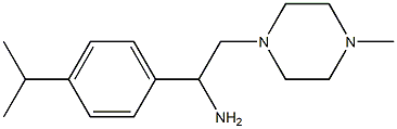 2-(4-methylpiperazin-1-yl)-1-[4-(propan-2-yl)phenyl]ethan-1-amine 结构式