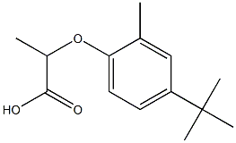 2-(4-tert-butyl-2-methylphenoxy)propanoic acid 结构式