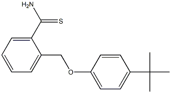 2-(4-tert-butylphenoxymethyl)benzene-1-carbothioamide 结构式