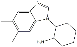 2-(5,6-dimethyl-1H-1,3-benzodiazol-1-yl)cyclohexan-1-amine 结构式