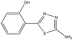 2-(5-amino-1,3,4-thiadiazol-2-yl)phenol 结构式