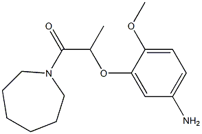 2-(5-amino-2-methoxyphenoxy)-1-(azepan-1-yl)propan-1-one 结构式